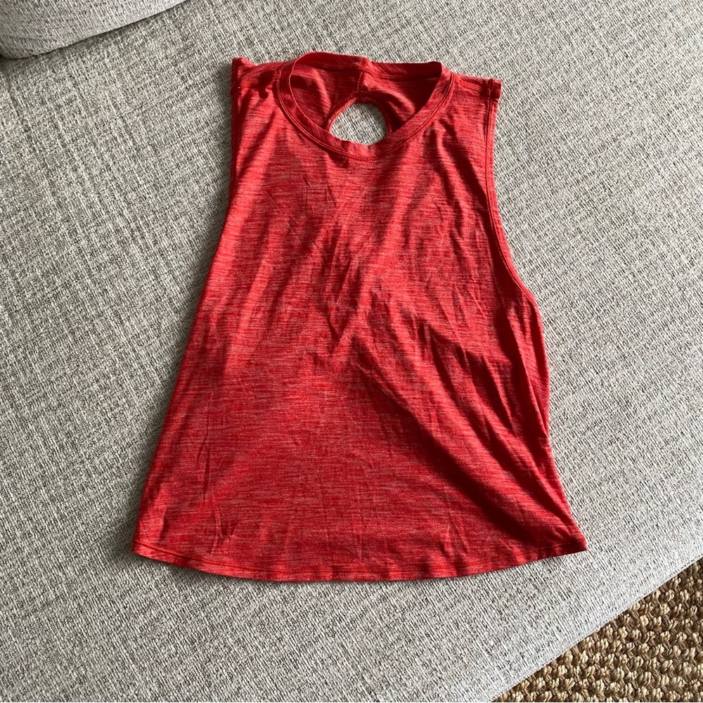 Lululemon Fast as Light Criss Cross Back Tank Red Sz 8